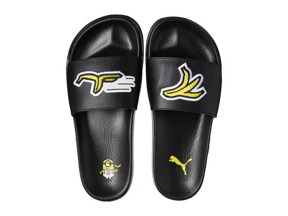Puma Kids Minions Leadcat Jr (Big Kid) (Black/Minion Yellow) Kids Shoes