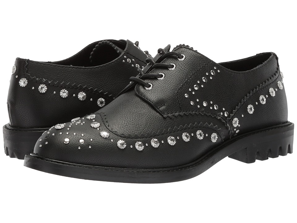 Kelsi Dagger Brooklyn - Border Loafer (Black Leather) Womens Shoes