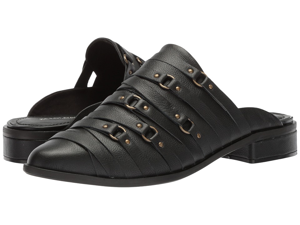 Kelsi Dagger Brooklyn - Alchemy Slide (Black Leather) Womens Shoes