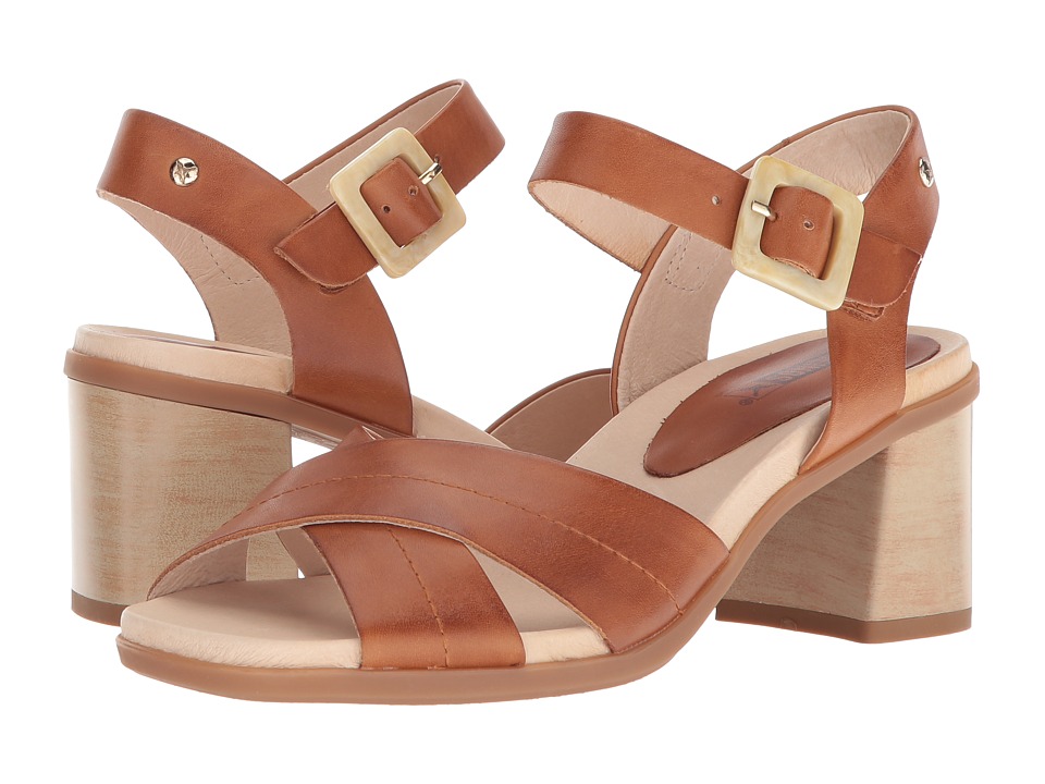 Pikolinos Denia W2R-1638 (Brandy) Women's Hook and Loop Shoes