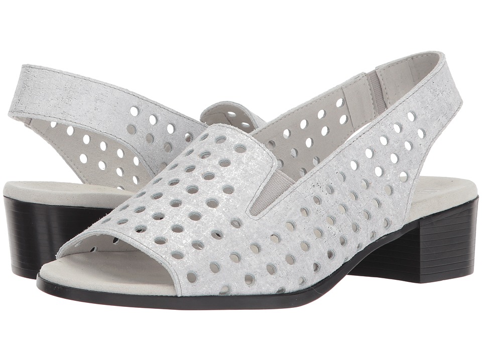 Munro Mickee (Silver Metallic Printed Leather) Sandals