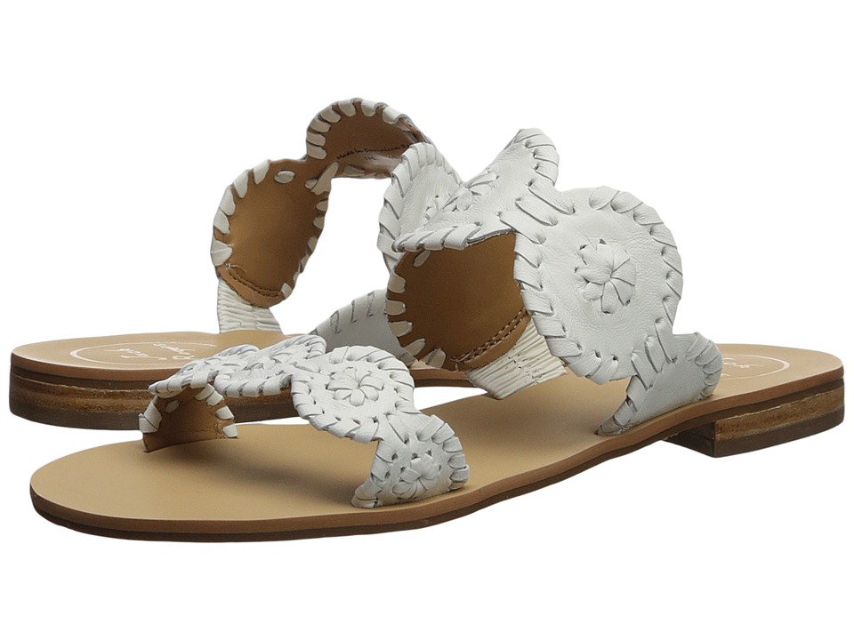 Jack Rogers Lauren (White 1) Slides