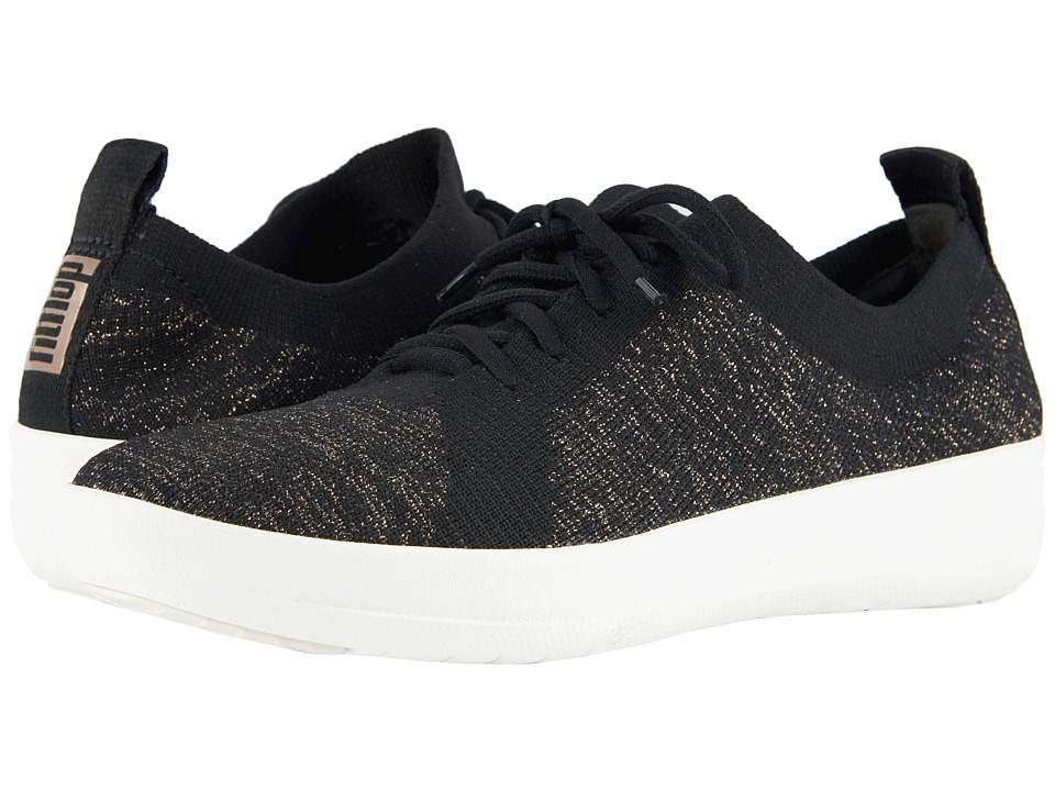 FitFlop F-Sporty Uberknit Sneakers (Black/Metallic Bronze)