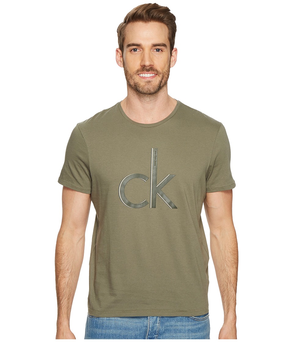 UPC 637865630716 product image for Calvin Klein Jeans - Shadow CK Logo Crew Neck Tee (Kalamata) Men's T Shirt | upcitemdb.com