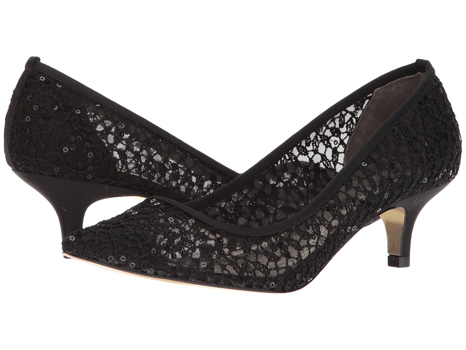 Adrianna Papell Lois Lace (Black Martinique Lace) 1-2 inch heel Shoes