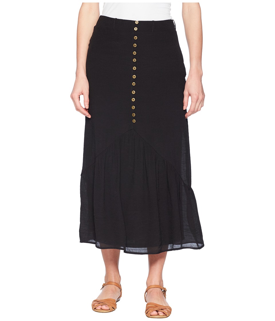Wrangler Skirt with Buttons Down Front (Black) Women