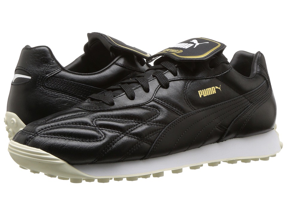 PUMA King Avanti Premium (Puma Black/Puma White/Whisper White/Puma Team Gold 1) Men
