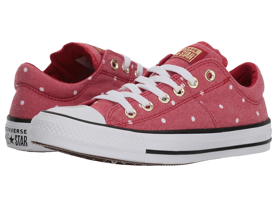 Converse Chuck Taylor All Star Madison Ox - Mini Dots (Gym Red/Gold/White) Women's Classic Shoes