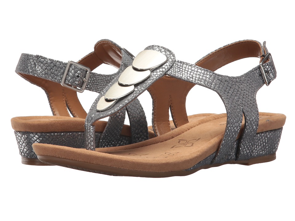 Comfortiva Summit (Pewter Shell Suede) Sandals