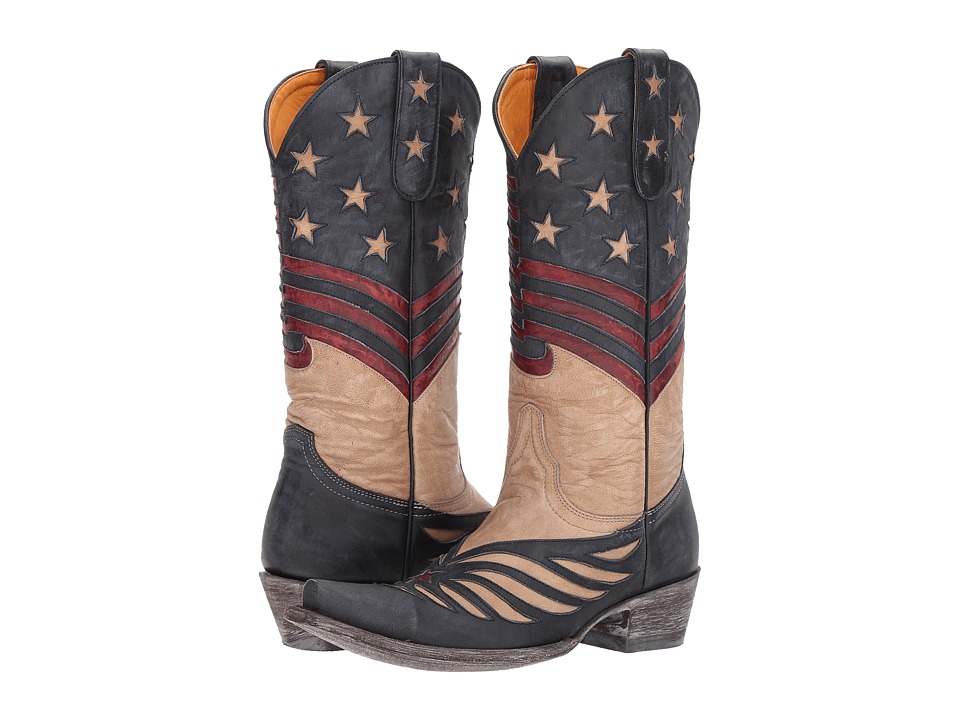 Old Gringo United (Red/Black/Bone) Cowboy Boots