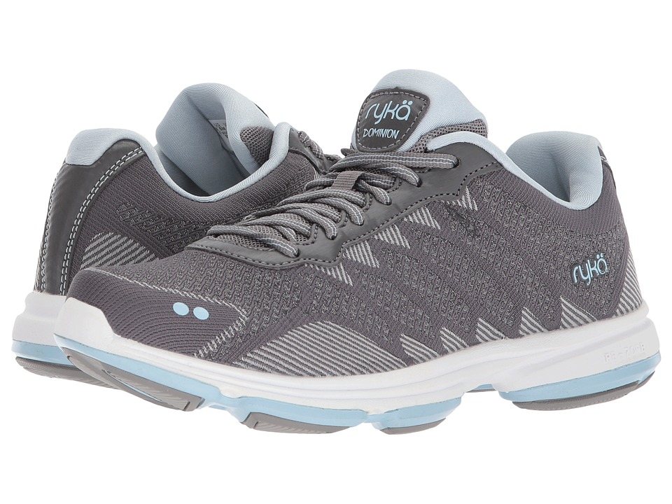 Ryka Dominion (Frost Grey/Soft Blue/Chrome Silver) Walking Shoes