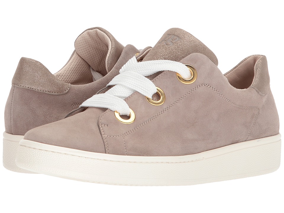 Paul Green Pardo Sneaker Rosewood Champagne Metallic Suede Womens Lace up casual Shoes Paul Green Pardo Sneaker Rosewood Champagne Metallic Suede Womens Lace up casual Shoes