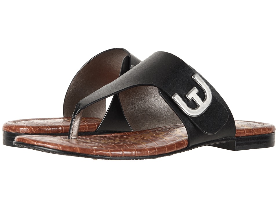 Sam Edelman Barry (Black Vaquero Saddle Leather) Sandals