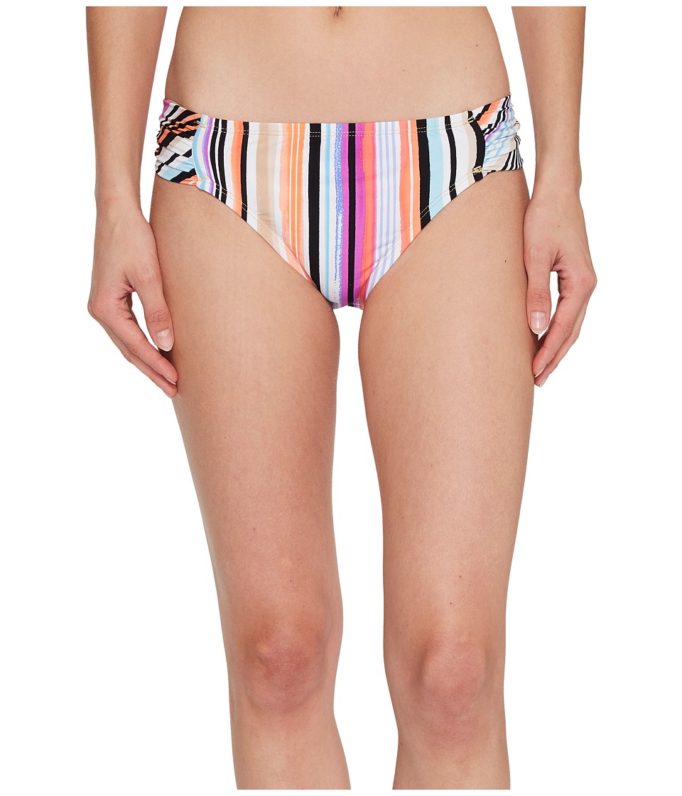 Kenneth Cole - Over The Rainbow Sash Tab Hipster Bikini Bottom (Coral) Womens Swimwear
