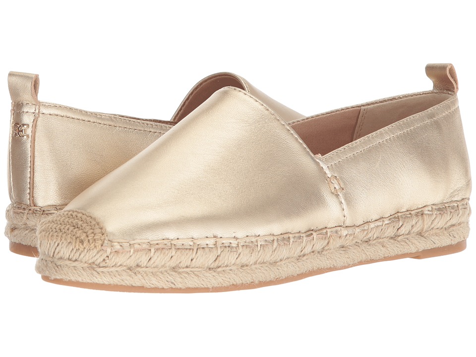 Sam Edelman Khloe (Molten Gold Soft Metallic Sheep Leather) Slip-On Shoes
