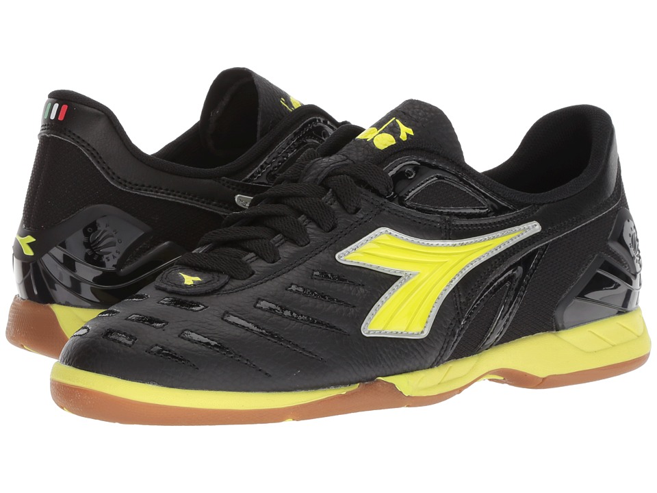 Diadora Maracana 18 W ID (Black/Fluo Yellow) Women's Soccer Shoes