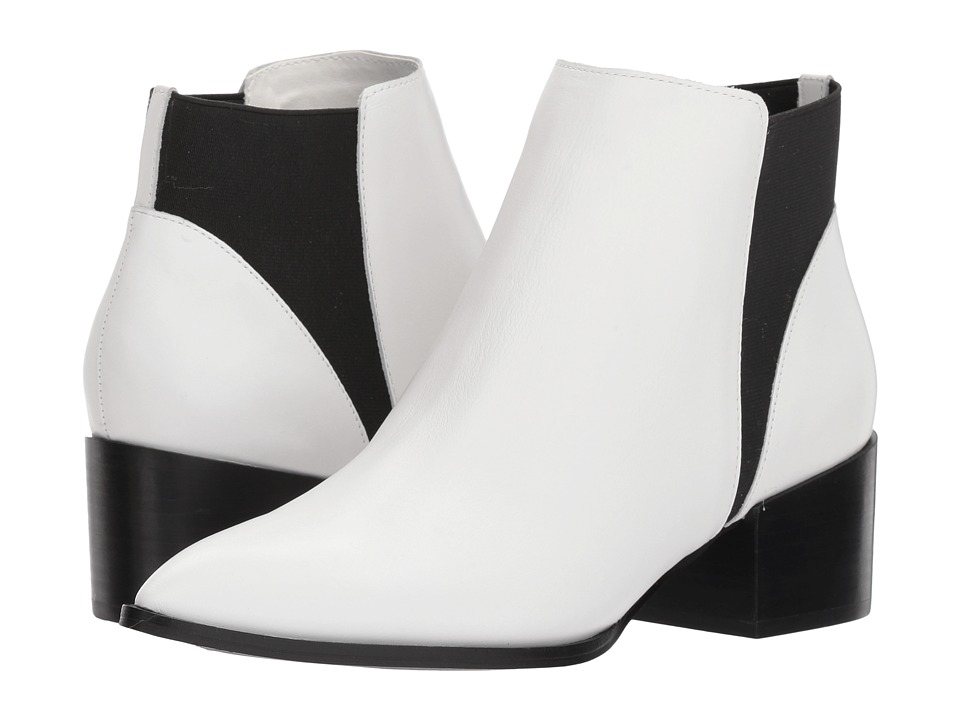 Chinese Laundry Finn Bootie (White Smooth Leather)