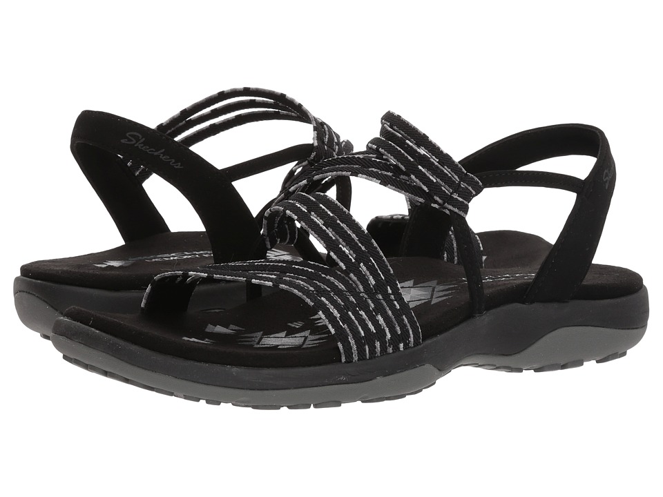 SKECHERS Reggae Slim - Stretch Appeal (Black) Women's Shoes