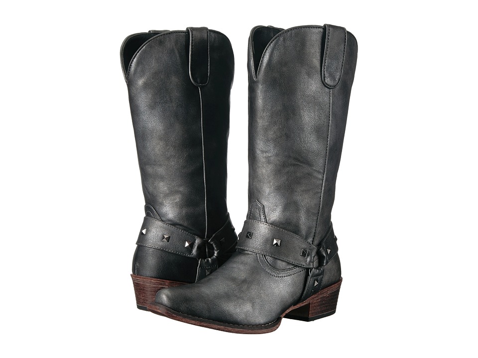 Roper Nina (Black Metallic) Cowboy Boots