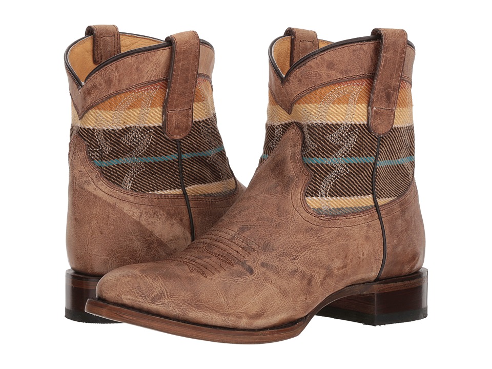 Roper Sierra Shortie (Tan) Cowboy Boots