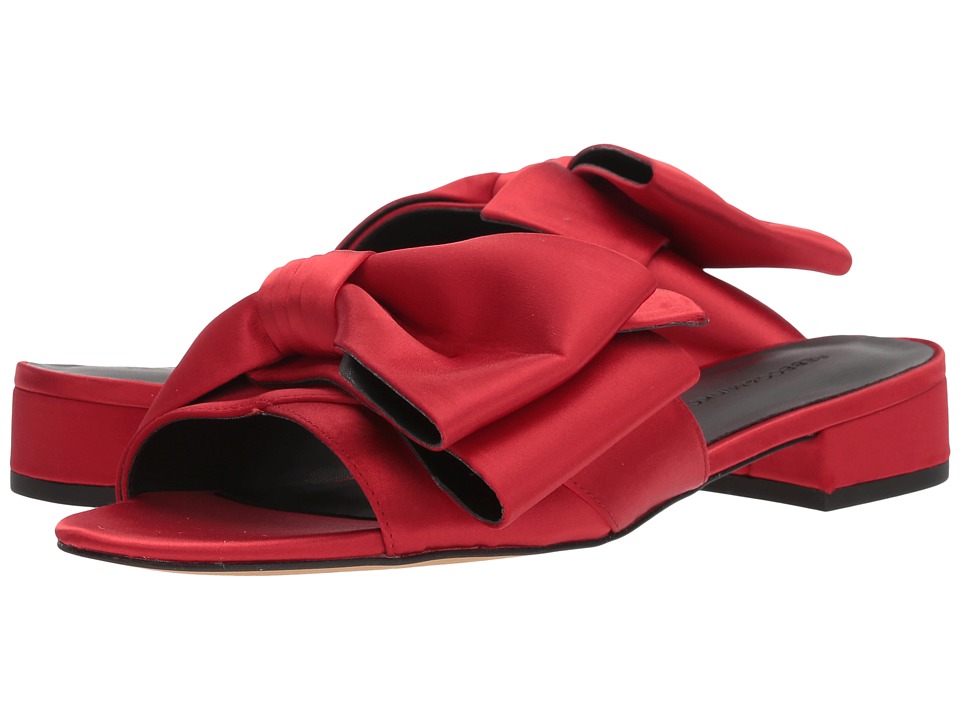Rebecca Minkoff Calista Slide (Cherry Satin) Slides