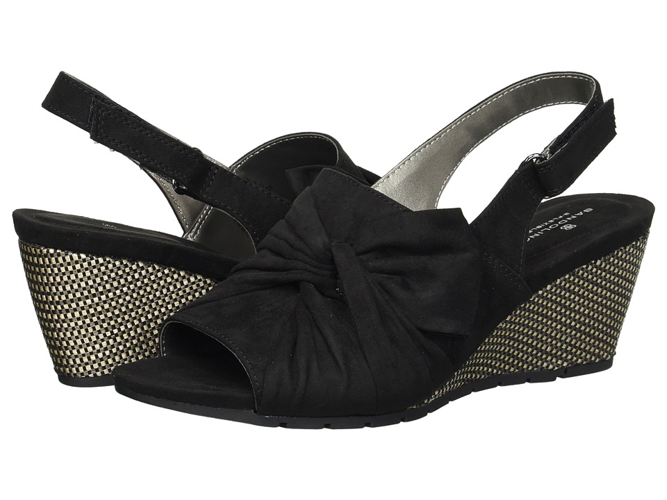 Bandolino Gayla (Black Faux Suede) Women's Shoes