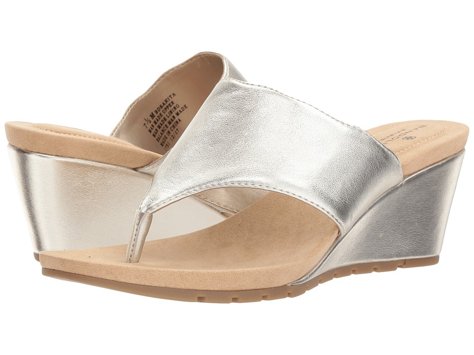 Bandolino Sarita (Platino Metallic Nappa PU) Women's Shoes