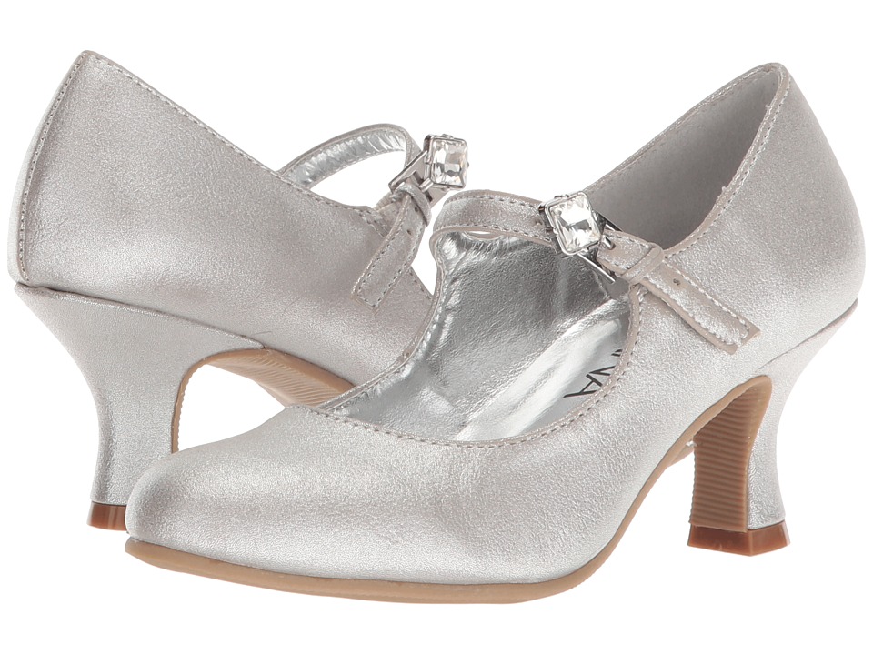 Amiana 15-A5517 (Little Kid/Big Kid/Adult) (Silver Pearl PU) Girl