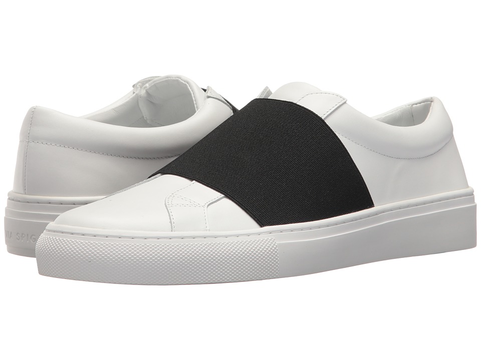 Via Spiga - Saran (Porcelain/Black Leather) Womens Shoes