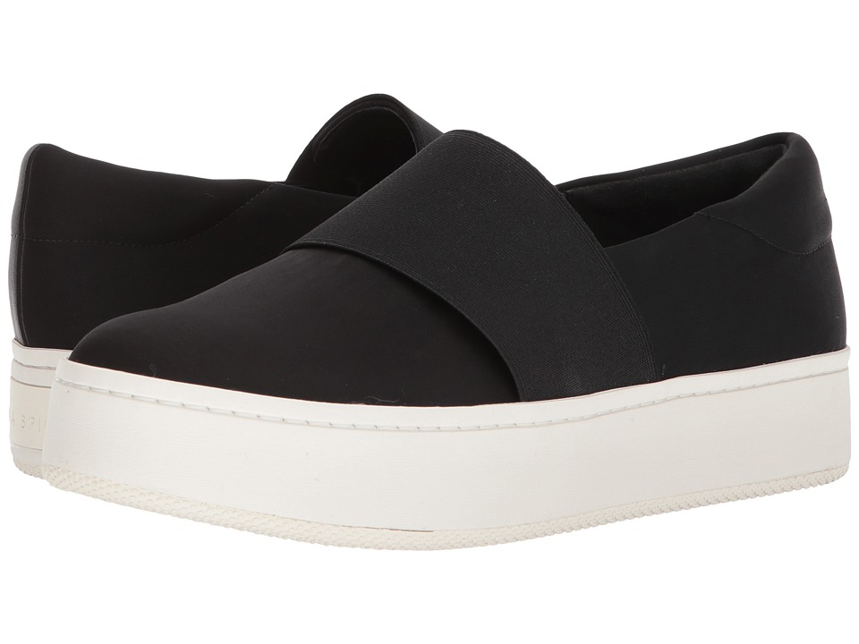 Via Spiga - Traynor (Black Canvas) Womens  Shoes