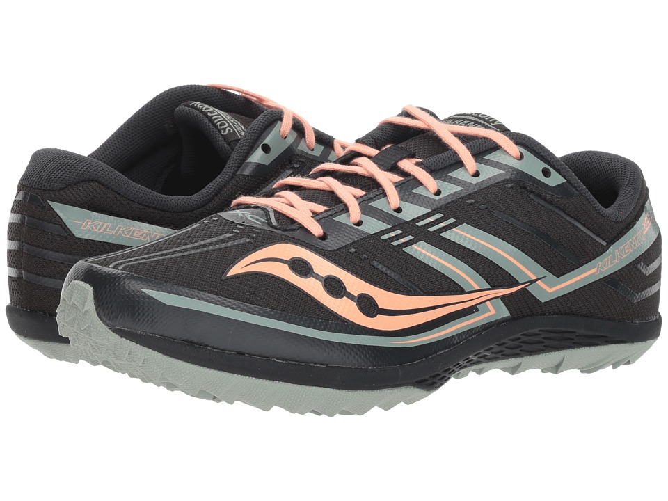 Saucony Kilkenny XC7 Flat (Jet/Blush) Women's Running Shoes