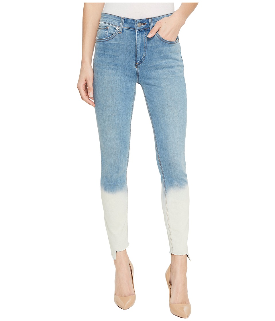 1.STATE - Five-Pocket Dip-Dye Hem Skinny Jeans in Riviera Wash (Riviera Wash) Womens Jeans