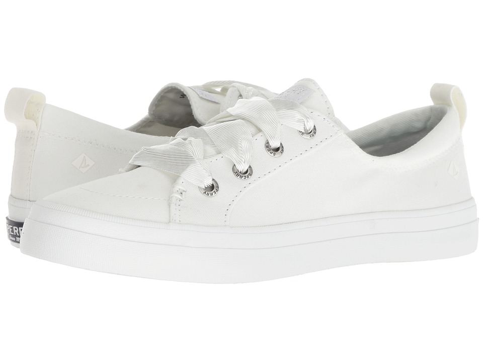 Sperry Crest Vibe Satin Lace (White)