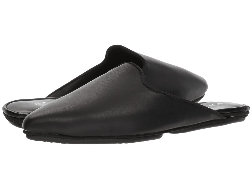 Yosi Samra Vidi Mule (Black Nappa Leather) Women's Clog/Mule Shoes