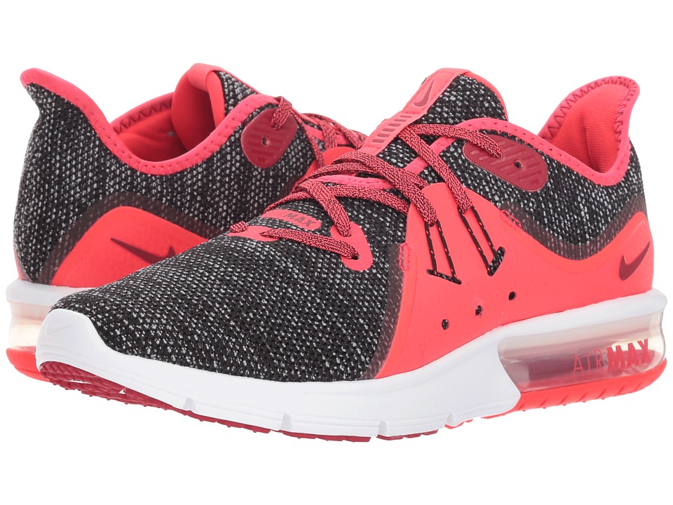 Nike Air Max Sequent 3 (Black/Red Crush/White/Red Orbit) Women's Shoes