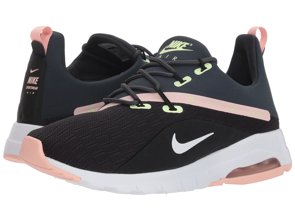 Nike Air Max Motion Racer 2 (Black/White/Anthracite/Storm Pink) Women's Shoes