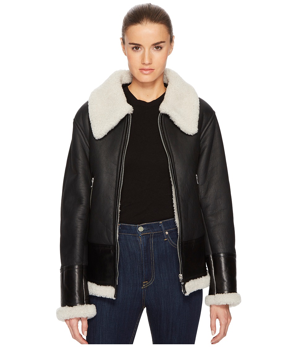 McQ Shearling Flight Cab (Black) Women