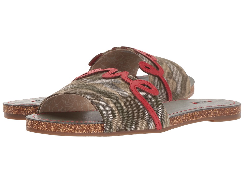 ED Ellen DeGeneres Sharlin (Heart Camo Forest Linen Wash) Women's Shoes