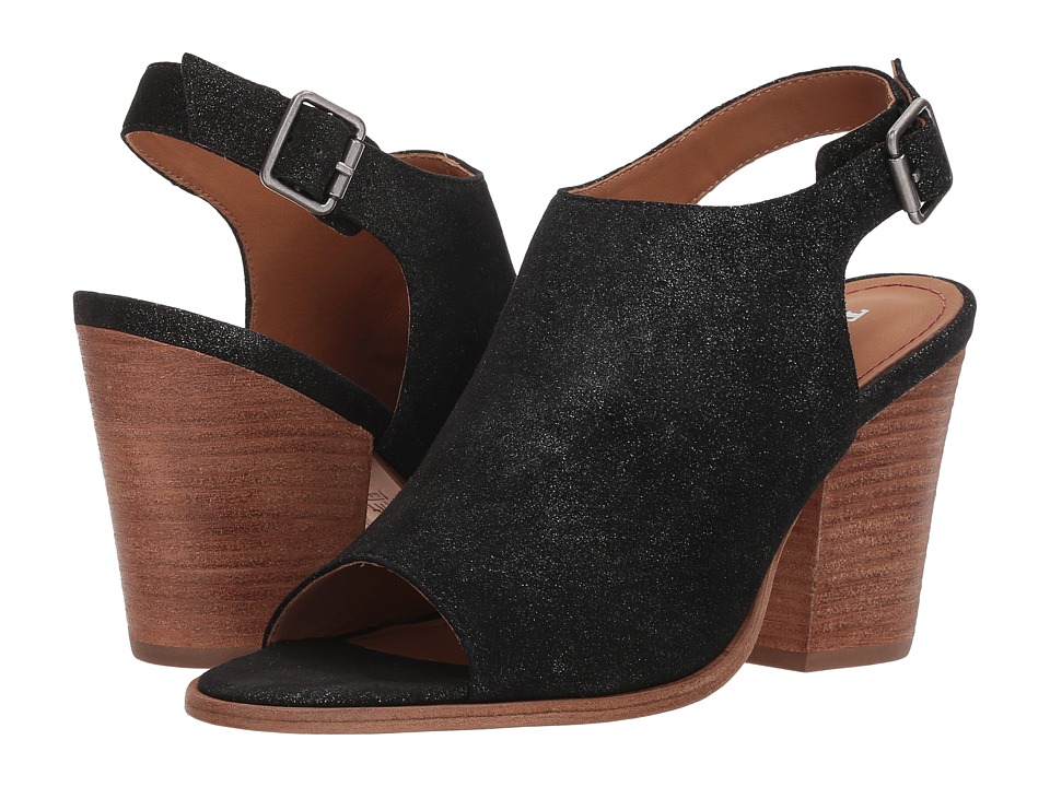 Trask Parker (Black Metallic Suede) Women's Hook and Loop Shoes