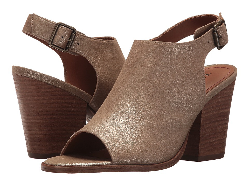 Trask Parker (Gold Metallic Suede) Women's Hook and Loop Shoes