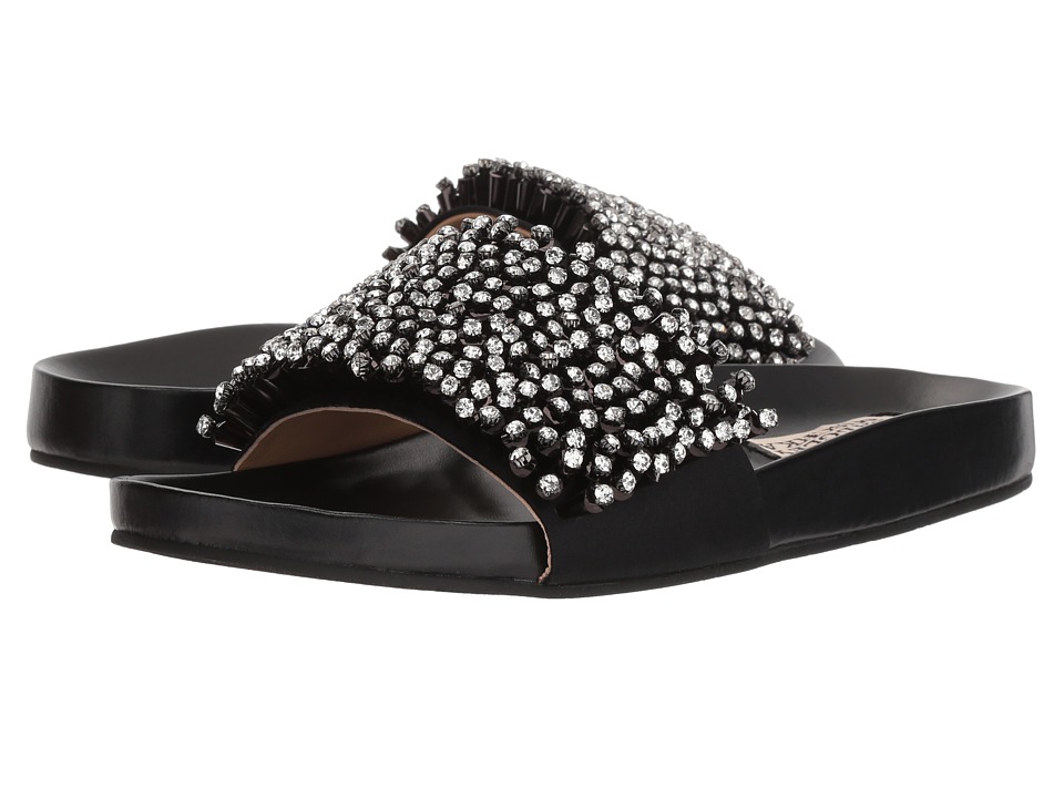 Badgley Mischka Horton (Black Satin) Women