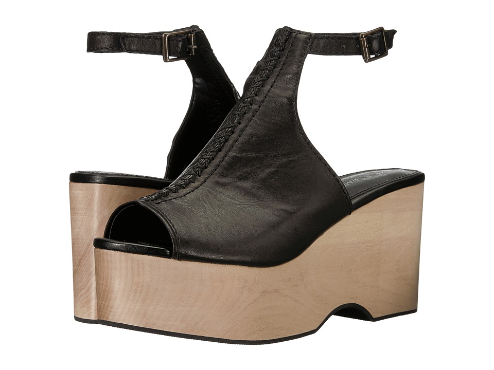 Kelsi Dagger Brooklyn Nova Platform Sandal (Black Wild Veg Leather) Women