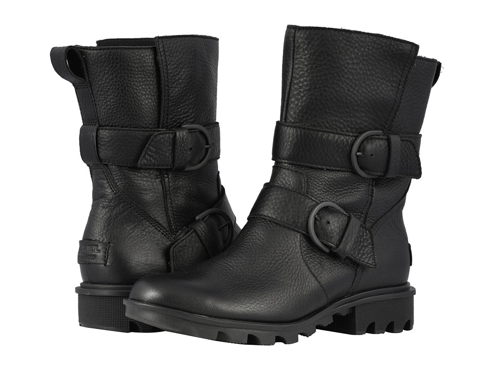 SOREL Phoenixtm Moto (Black) Women's Pull-on Boots