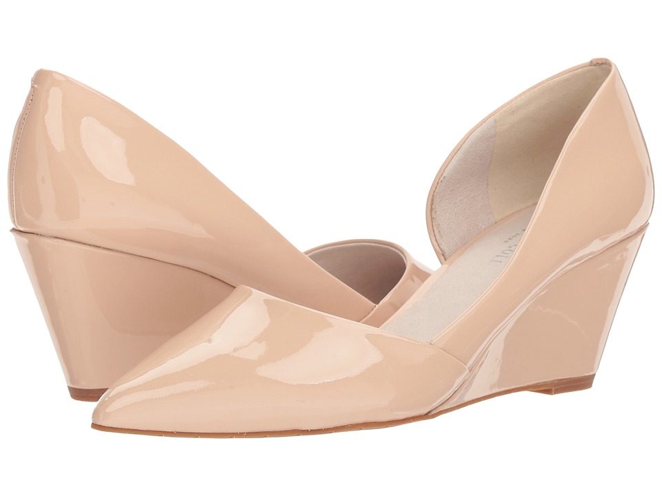Kenneth Cole New York - Ellis (Nude Patent Leather) Womens Wedge Shoes