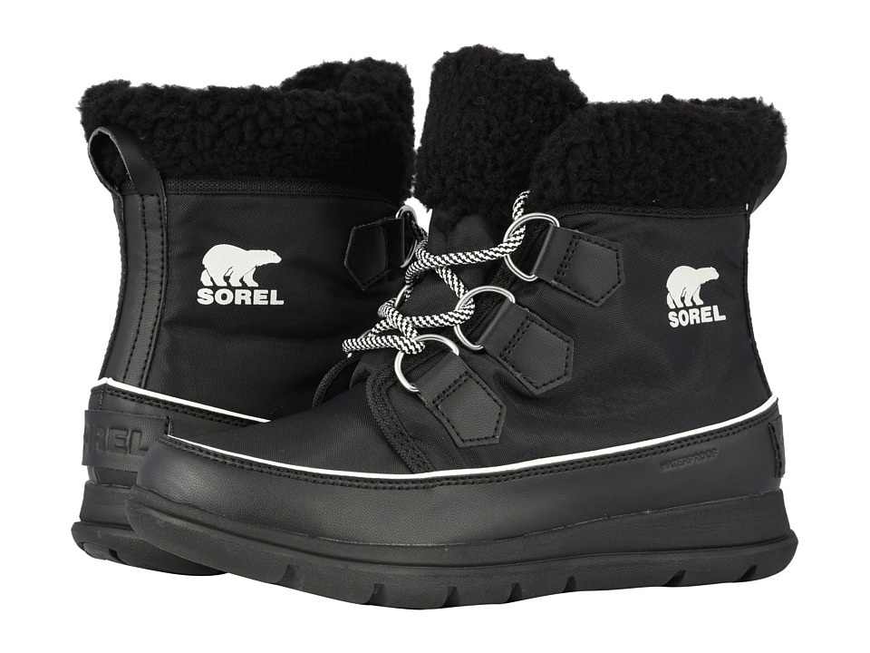 SOREL Explorer Carnival (Black/Sea Salt) Women's Cold Weather Boots