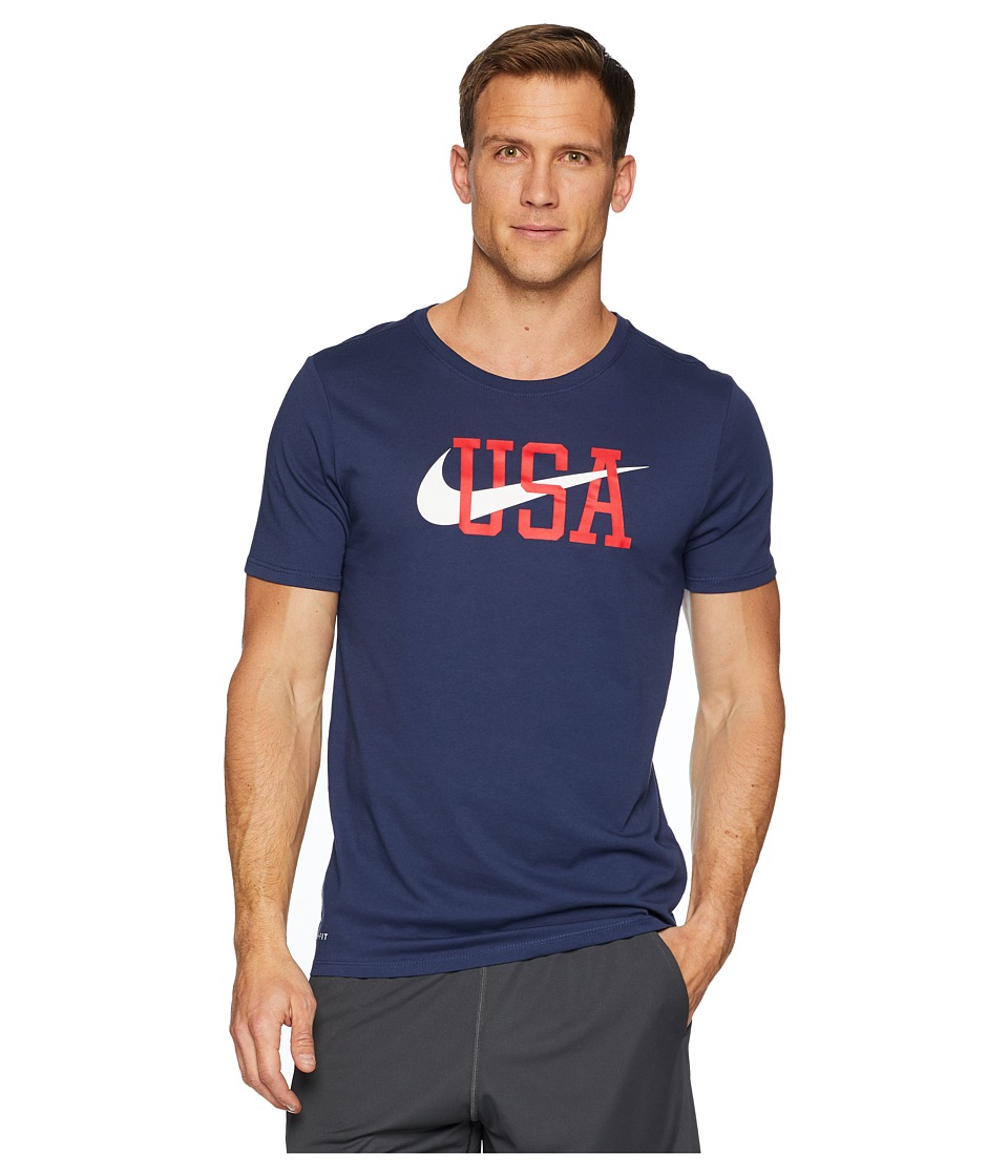 Nike MT Americana Short Sleeve Tee (Midnight Navy) Men