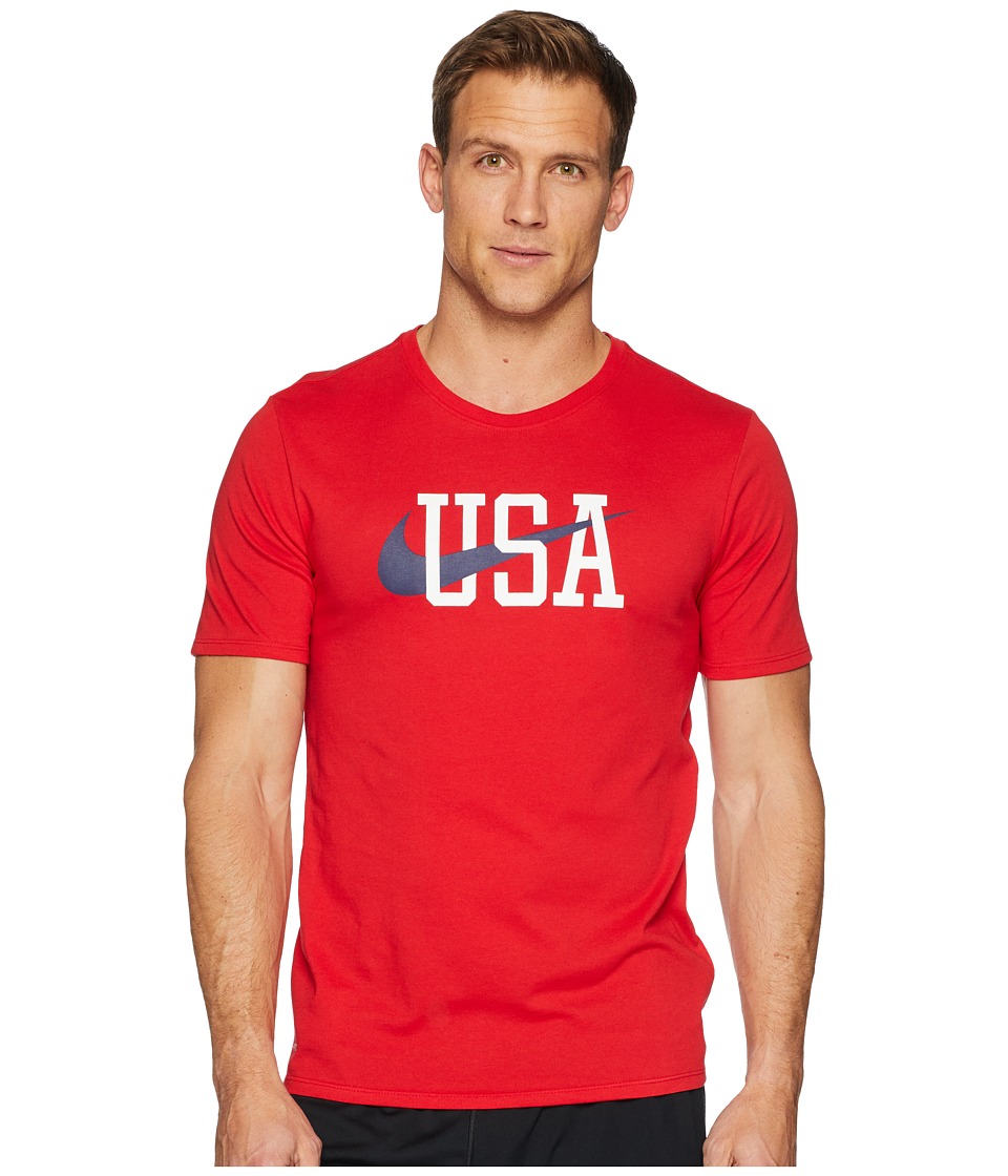 Nike MT Americana Short Sleeve Tee (University Red) Men