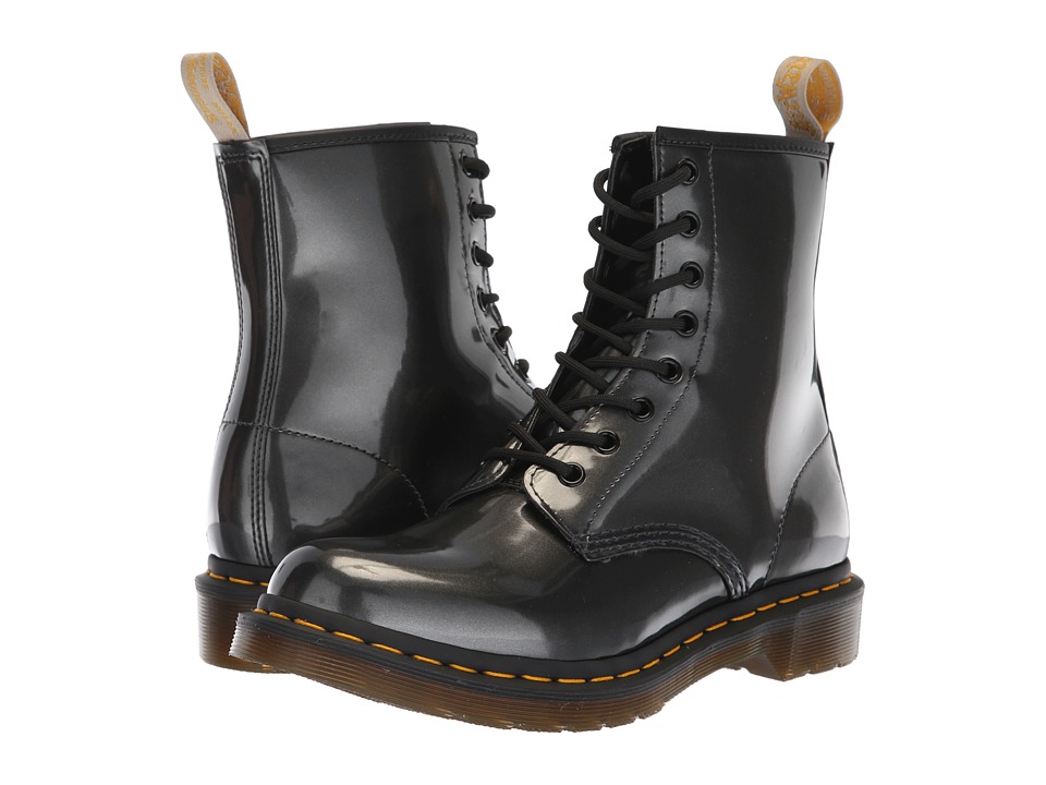 Dr. Martens 1460 Vegan Chrome Vegan (Gunmetal Chrome Paint Metallic)