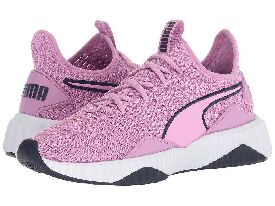 Puma Kids Defy (Big Kid) (Orchid/Puma White/Peacoat) Girl