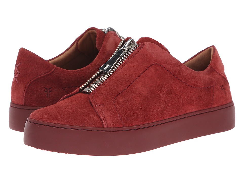 Frye Lena Zip Low (Red Clay Suede)